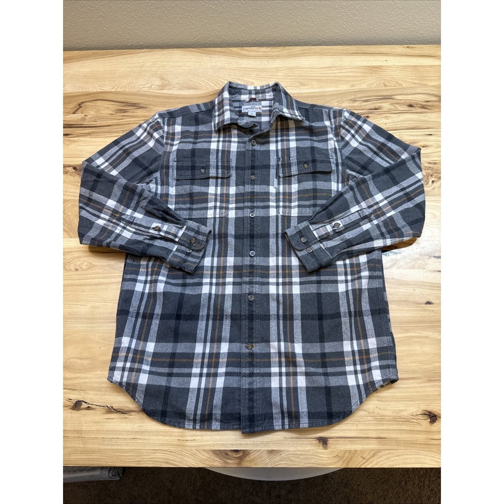 Carhartt 102216 Men's Hubbard Classic Plaid Long Sleeve Shirt Size Medium